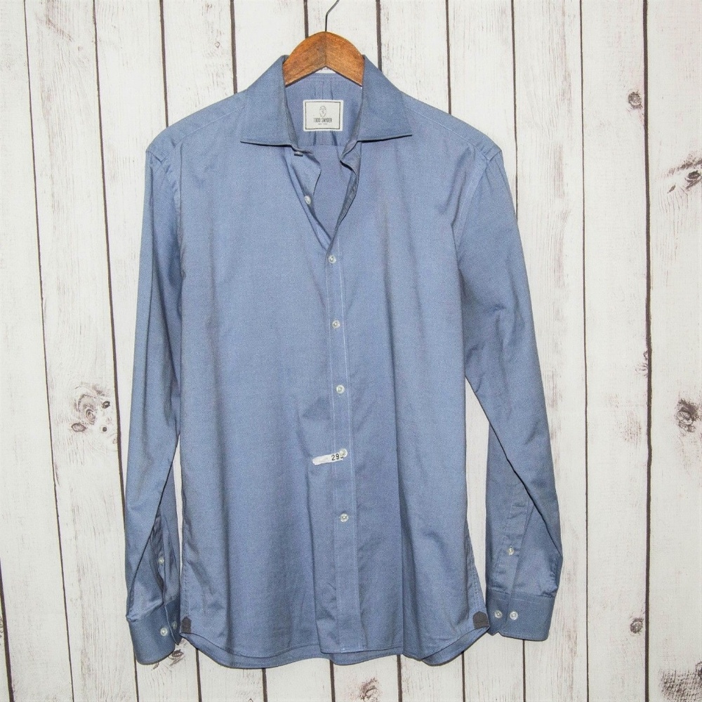 TODD SNYDER NY Men's Button Front Dress Shirt